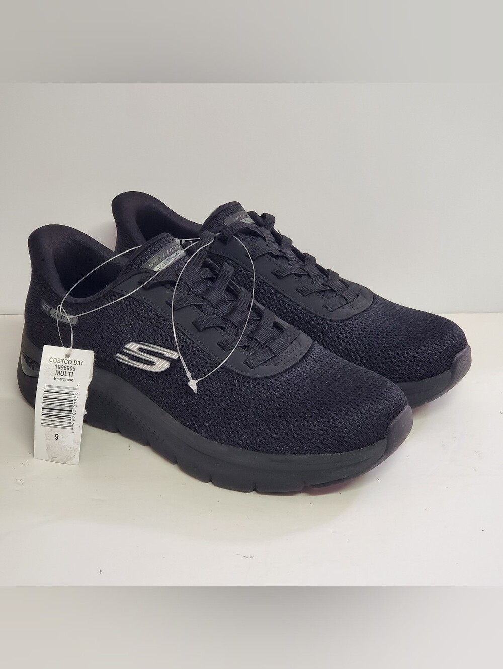 Skechers Hands Free Slip-Ins Summits Key Pace Black Men's Size 9 1998909 New